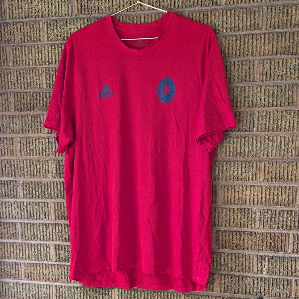 Adidas Bold Red Men's Tee